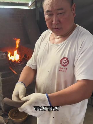 #打铁老手艺 #手工锻打菜刀 #纯手工菜刀
