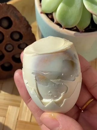 比榴莲和臭豆腐还要好吃臭鸭蛋,蛋白微微咸蛋黄黑黄流..#臭鸭蛋