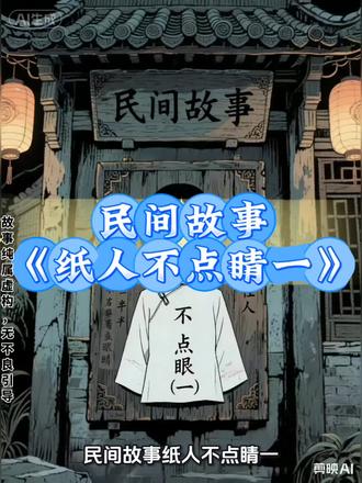 民间故事《纸人不点睛1》
#漫画 #民间故事分享 #创作人计划 #传统民俗故事 #原创视频