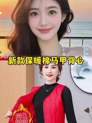 女士2025秋冬新款#防方寒保暖棉马甲 中式加绒加厚中老年#贴身内穿背心#马甲#保暖背心 #棉服