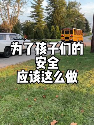至高无上的美国校车有先行权。保护孩子们的安全就应该这么做。#安全出行 #安全第一 #记录真实生活 #社会百态 #美国生活 @抖音小助手