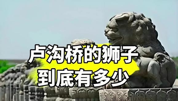 #原创视频 卢沟桥的狮子#历史古迹