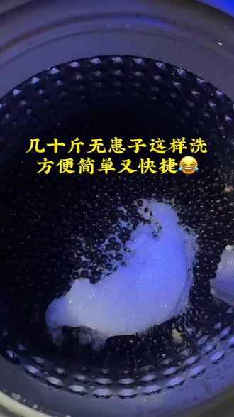 洗衣机洗无患子,简直释放双手#无患子#清洗