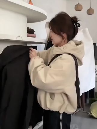 #小个子穿搭 #外套穿搭 #韩系穿搭 #棉服外套 #休闲风