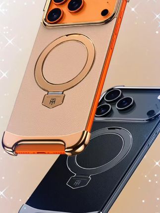 #好物推荐🔥 适用于苹果17promax手机壳新款iPhone17/16pro素皮无边框磁吸支架