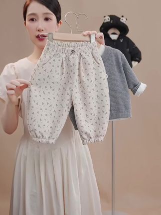 精致温柔碎花裤,A类棉质裤子,可舒服啦 #高品质童装 #童装推荐 #小宝衣服 #宝宝裤子 #儿童裤子