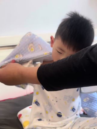 主任一直强凋 鼻炎娃睡觉要做好保暖 尤其是肩颈手臂不要着凉 穿#立领长袖睡衣 会好很多#科学育儿 #育儿日常