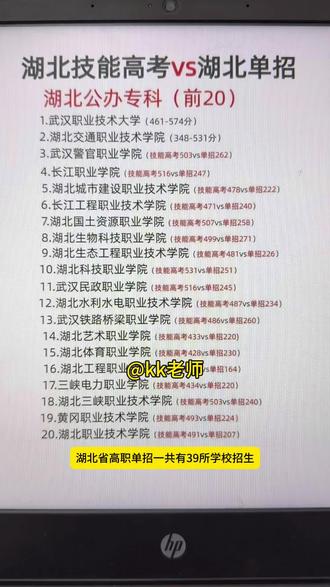 湖北省高职单招和技能高考对比#单招 #湖北单招 #湖北技能高考 #湖北高考 #公办大专