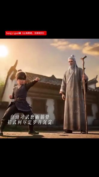 从小到大深耕武学,每一个动作都饱含功底,盲眼对决锋芒尽显#漫剧山海藏墟盲眼男主一战封神 #果子夏日剧会