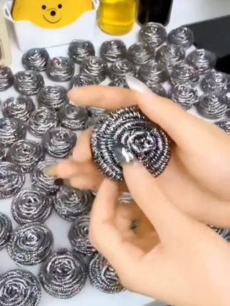 钢丝球厨房清洁不锈钢丝球 正品不掉丝铁丝球清洗家用 厨房清洁不锈钢#钢丝球#家用不掉渣洗锅清洁球#洗锅刷 #厨房好物 #日常清洁 @DOU+小助手