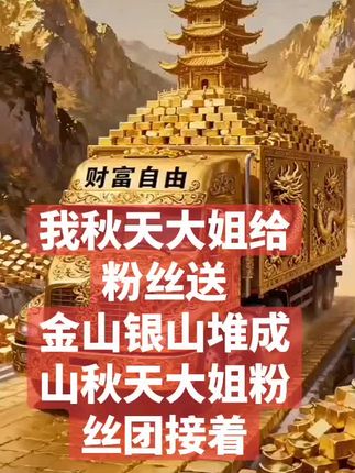 秋天大姐送粉丝 金山银山堆成山#同城热点 #原创视频 #抖音推广 #上热搜 #我要上热们