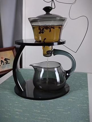 #我要上热门 #高档专用自动磁吸式泡茶壶感应出水泡茶茶具套装一整套茶具套装 #磁吸泡茶壶 #茶具套装 #玻璃茶具