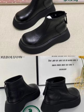 #马丁靴 #短靴啄木鸟厚底短靴女 2025新款秋冬季平底松糕百搭切尔西靴加绒马丁靴#小皮鞋 #厚底短靴 #切尔西靴