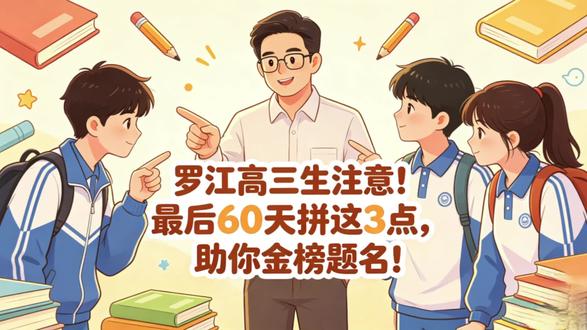 罗江高三生注意!最后60天拼这3点,助你金榜题名!
#罗江高考 #罗江高三 #罗江升学 #罗江家长必读 #罗江学子冲刺