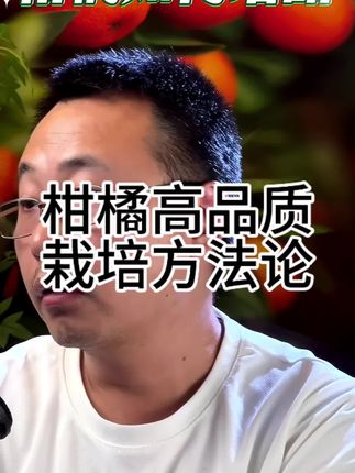 柑橘高品质栽培方法论