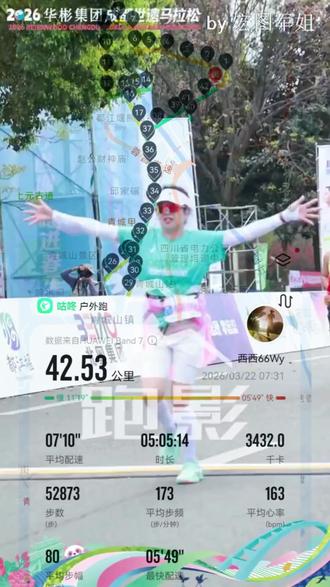 跑了世遗马拉松这次奖牌最好看 世遗马是我的人生第一个首全马42.195公里,✌成绩是05:13:12安全完赛😄#挑战成功#2026成都世遗马拉松