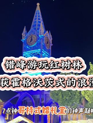 错峰游玩解锁红树林霍格沃茨式的浪漫#青岛红树林秋游季 #错峰游神地 #灯光秀天花板 #海滨度假天花板