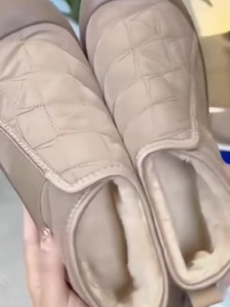 雪地加厚棉鞋女士秋冬季防骨加绒保暖妈妈棉鞋#同城优先推荐