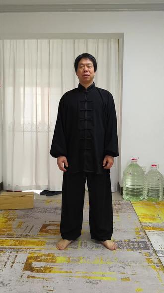 简易版易经6式拉筋第1式#易筋经健身