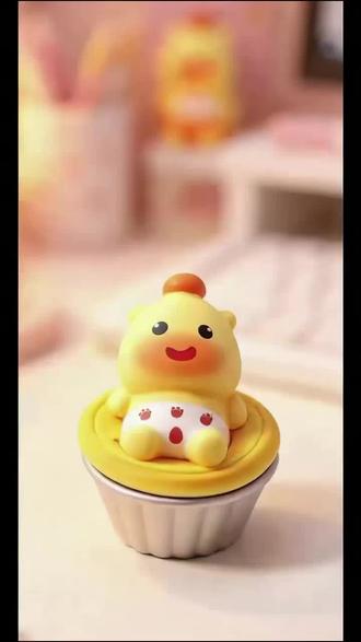 工作累了看它!圆乎乎水豚噜噜摆件超治愈~ #桌面小摆件