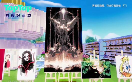 #dou上热门 #心动小镇 #游戏 #油画 #大数据推荐给有需要的人 9个画板拼成的巨型画👀