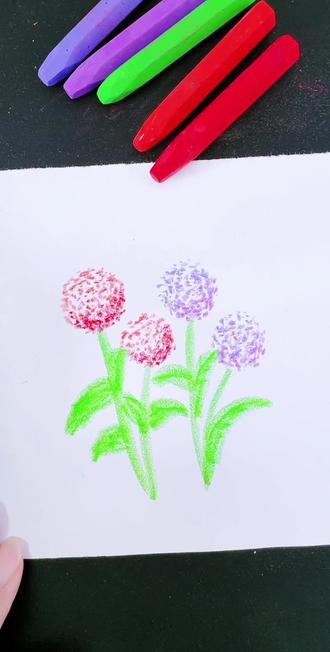 太有趣了,点点点点就画了一朵花#简笔画#零基础学画画#亲子互动#跟着抖音学画画