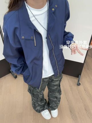 美式复古飞行棒球服外套 #ootd穿搭 #男生穿搭 #美式复古 #早秋穿搭