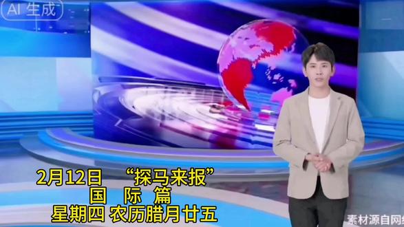 2月12日 “探马来报”
国 际 篇 之 一、
午间播报!#粉丝一千万🔥