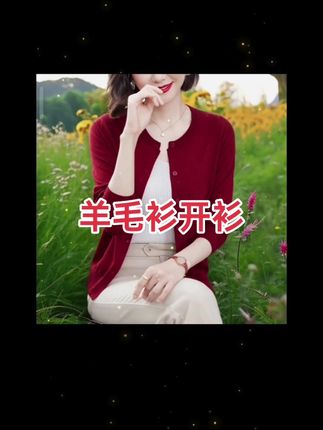 #羊毛衫 #优雅气质 #开衫外套 #面料柔软舒适 #好物推荐🔥