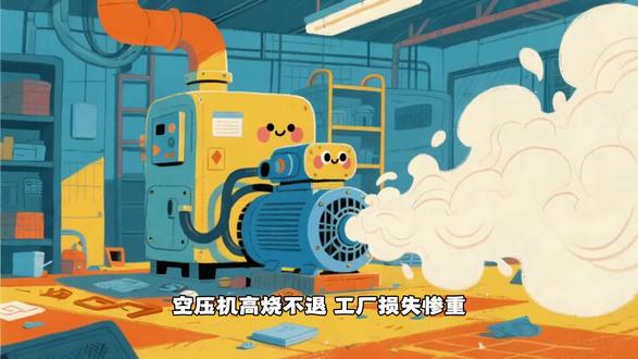 空压机发热严重怎么办?#空压机 #空压机维修 #空压机保养 #空压机油