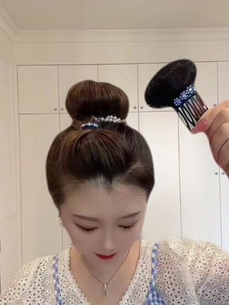 #头饰发饰 #碎发夹#手残党也能学会的发型 #夏日清凉发型