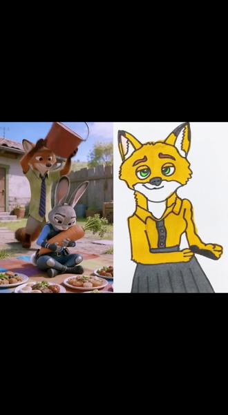 谁才是尼克狐尼克呢#简笔画#画画#动漫#二次元@抖音创作者中心 @抖音小助手 @抖音青少年