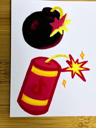 “爆竹一响,黄金万两”,你的手机里有这两个表情包吗?让我看看吧😍#鞭炮一响黄金万两 #表情包简笔画 #绘画小技巧 #简笔画 #日常瞎画