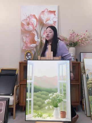 入户玄关装饰画电视沙发背景墙餐厅走廊挂画窗户壁画#玄关画#装饰画#装饰挂画#沙发背景画#好物推荐🔥