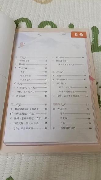 六年级下册人教版语文书