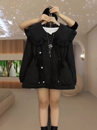 #时尚休闲棉服外套#高级感穿搭 #谁穿谁好看系列 #大码女装120斤到220斤