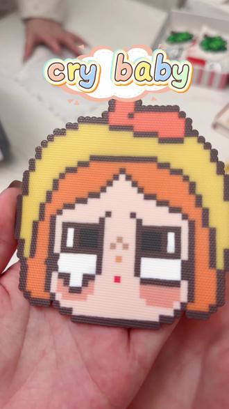 拼豆日记-cry baby哭娃
#我染上了拼豆#创意礼物 #crybaby #拼豆 #像素画