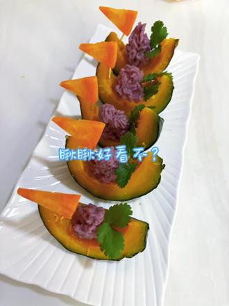 #美食 #分享美食分享快乐😋😋 贝贝南瓜蒸后软糯香甜,富含对眼睛好的β-胡萝卜素和促消化的膳食纤维,饱腹感强,紫薯富含抗氧化也就是抗衰老的花青素,还有补血的铁元素,对娃和宝妈都很友好,给他起个名字,#美食视频 一帆风顺,搭配上我的秘制牛排,这顿晚餐咋样#在家做美食