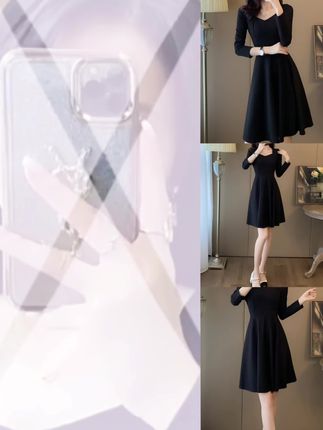 #裙子女款爆款 2025新款高级感连衣裙秋季洋气衣服知性风秋款包臀裙#连衣裙