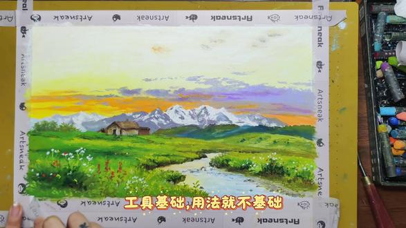 小小的油画棒,大大的用法#油画棒 #油画棒教程 #跟着抖音学画画 #画画 #绘画教程