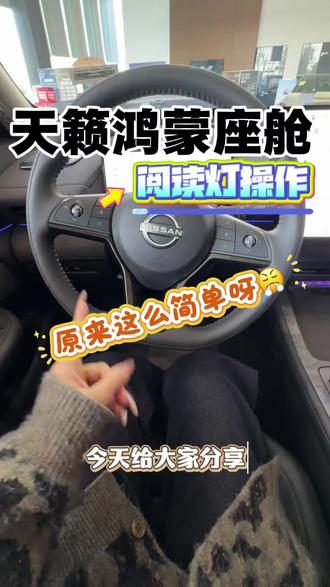天籁鸿蒙座舱阅读灯操作#用车技巧 #汽车隐藏功能 #东风日产天籁鸿蒙座舱