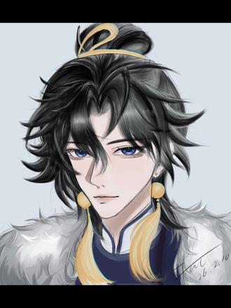 就这个冷脸孙权萌!#绘画 #板绘 #王者荣耀 #孙权