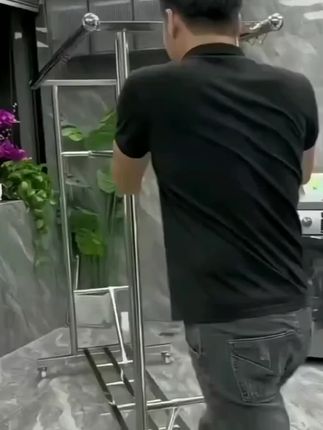 不锈钢晾衣架#质量杠杠的好 #晾衣神器 #做工精细 #好物推荐🔥