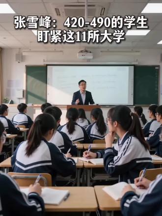 张雪峰提醒:420-490分重点关注这11所大学 张雪峰建议,这个分数区间的考生可以重点关注这11所大学哦~录取率很高。
#创作者中心 #创作灵感 #高考志愿填报 #张雪峰观点