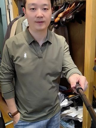 买一件送一件的只要几十块钱的长袖POLO衫#性价比超高 #长袖体恤 #polo衫推荐