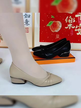 《35一41码》软底低跟单鞋 #穿着舒服#时尚洋气#好穿又好搭 #爆款热卖中