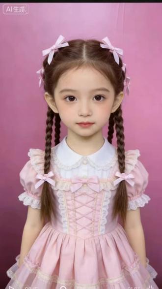 六一儿童节这样扎,收碎发还简单#编发简单易学 #女童发型编发教程