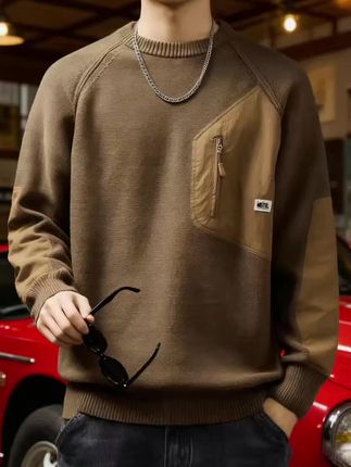 吉普这款复古毛衣绝了!重磅加厚抗寒冬,美式潮牌范儿拉满~ 宽松大码不挑身材,针织质感超棒。穿上自带复古滤镜,保暖又出片,冬天就得这型格,闭眼入!#男生穿搭 #男友穿搭 #型男必备 #简约大气 #休闲穿搭