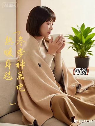 可水洗,可披可盖的暖身毯#好物推荐🔥