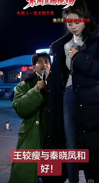 #户外演出 #户外小舞台 #现场观众互动 王教授与秦晓凤和好